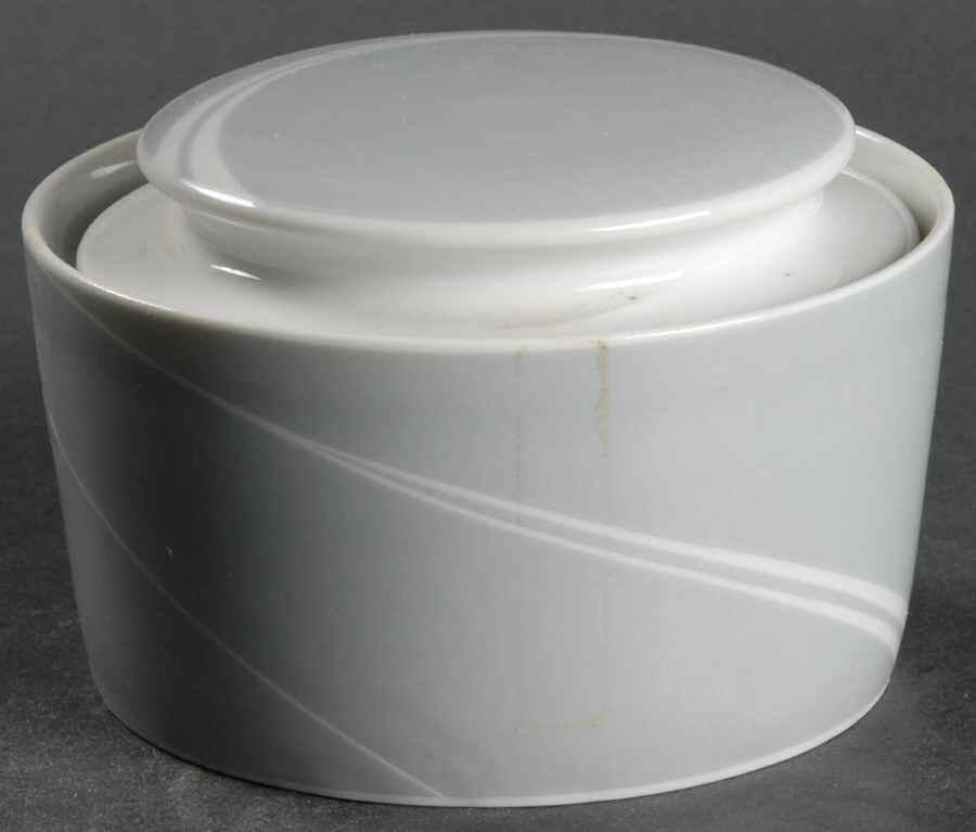 Grey Pearl Sugar Bowl & Lid by Block-1