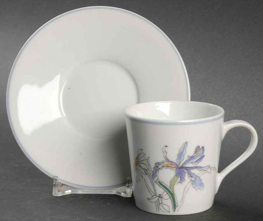Hillside Flat Demitasse Cup & Saucer Set by Block-1