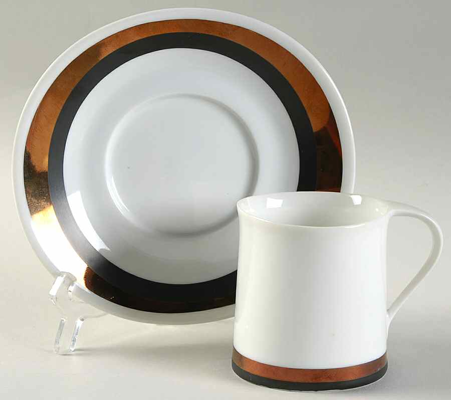 Horizons Flat Cup & Saucer Set by Block-1