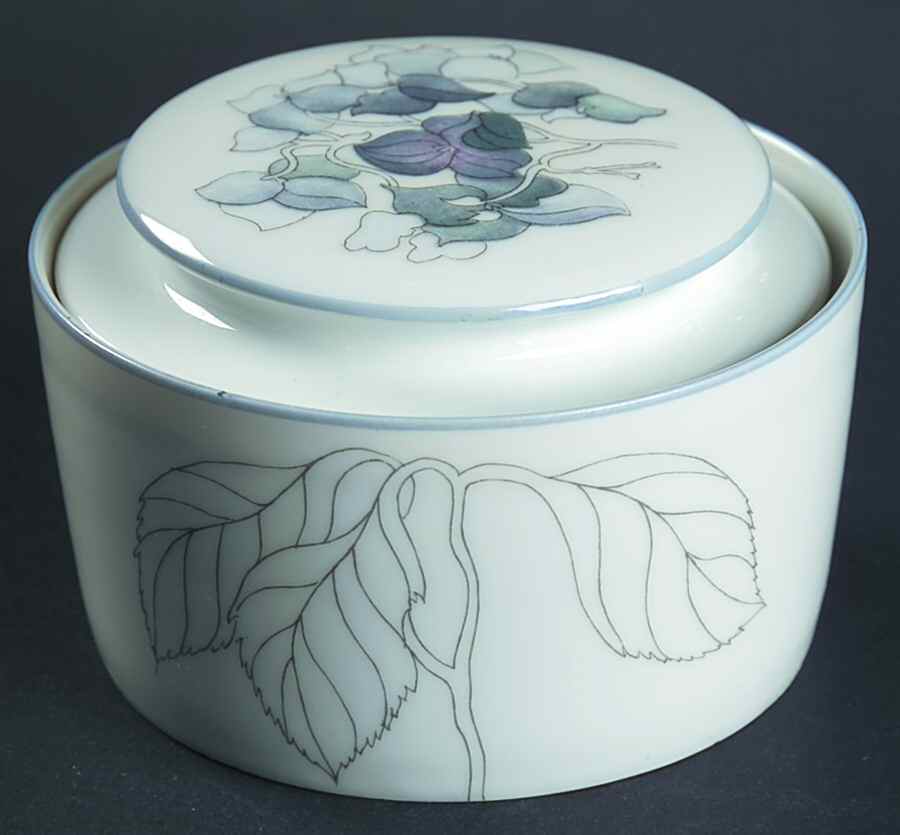 Hydrangea Sugar Bowl & Lid by Block-1