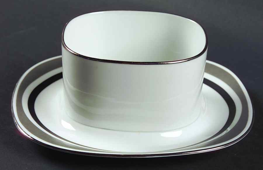 Interaction Gravy Boat with Attached Underplate by Block-1