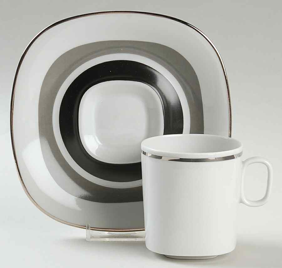 Interaction Flat Cup & Saucer Set by Block-1