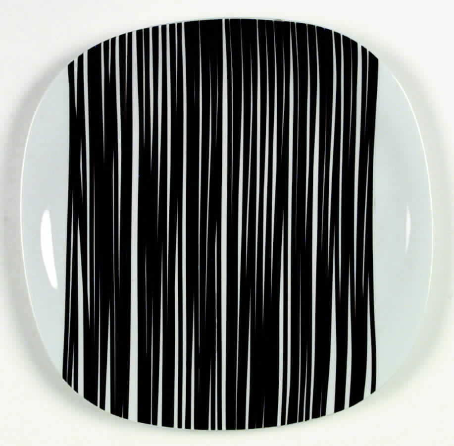 Linear Brown Dinner Plate by Block-1