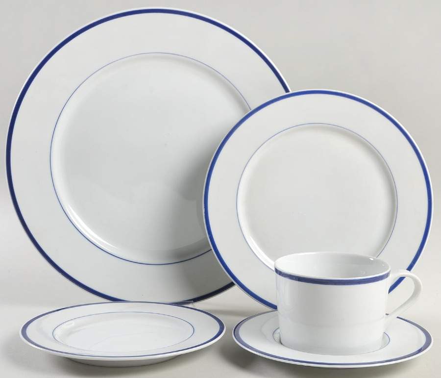 Lisboa Blue 5 Piece Place Setting by Block-1