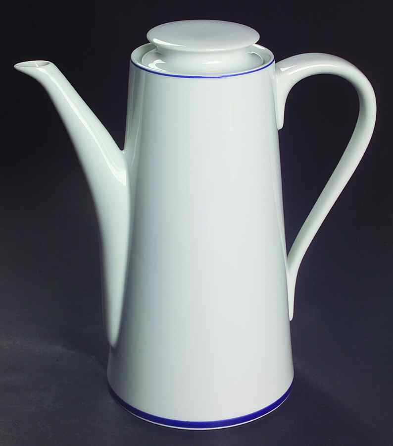 Lisboa Blue Coffee Pot & Lid by Block-1