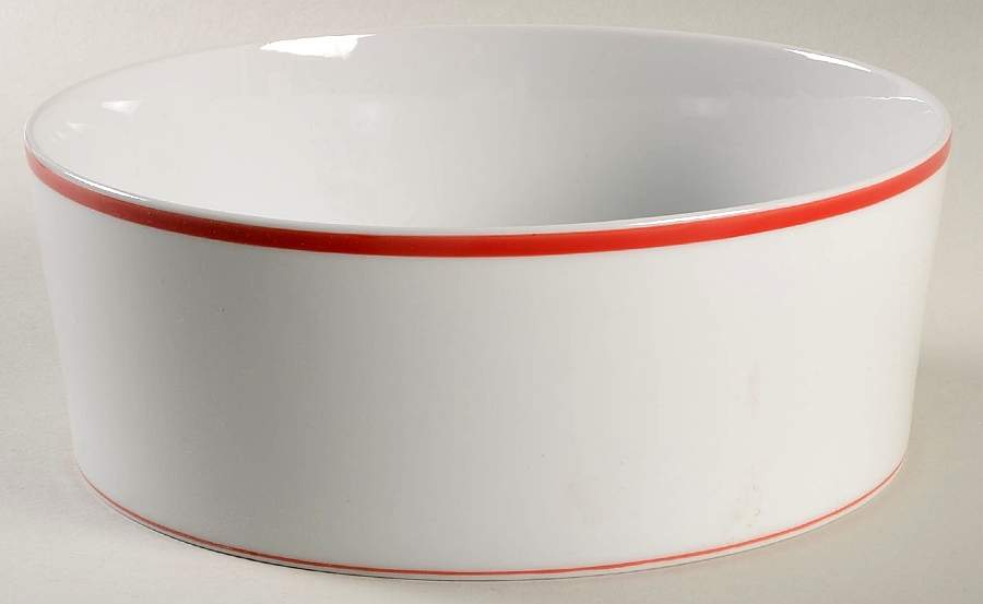 Lisboa Red 7" Round Vegetable Bowl by Block-1