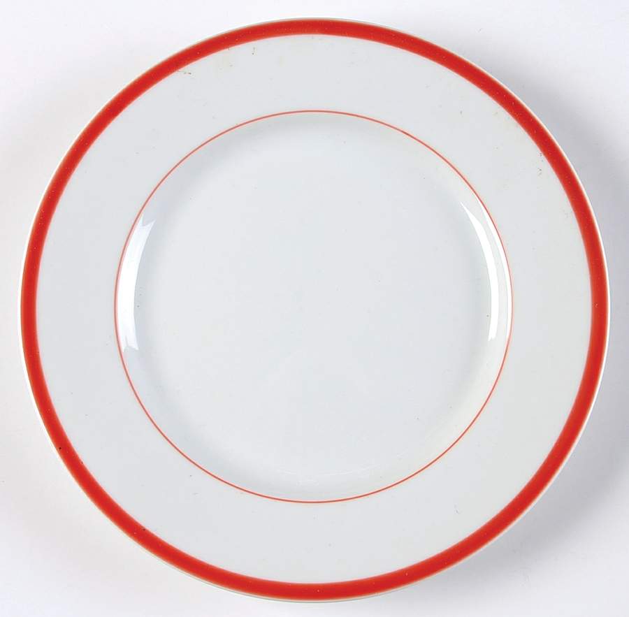 Lisboa Red Bread & Butter Plate by Block-1