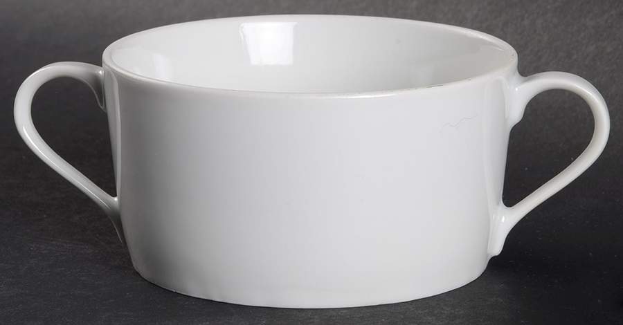Lisboa White Flat Cream Soup Bowl by Block-1