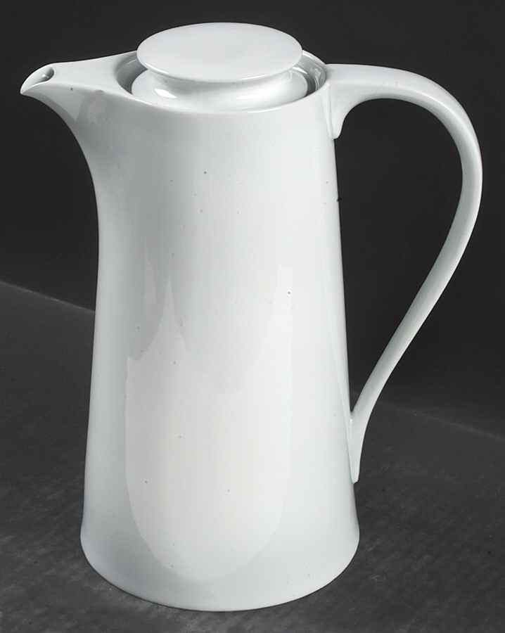 Lisboa White Coffee Pot & Lid by Block-1