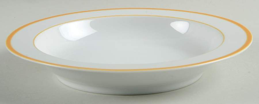 Lisboa Yellow Rim Soup Bowl by Block-1