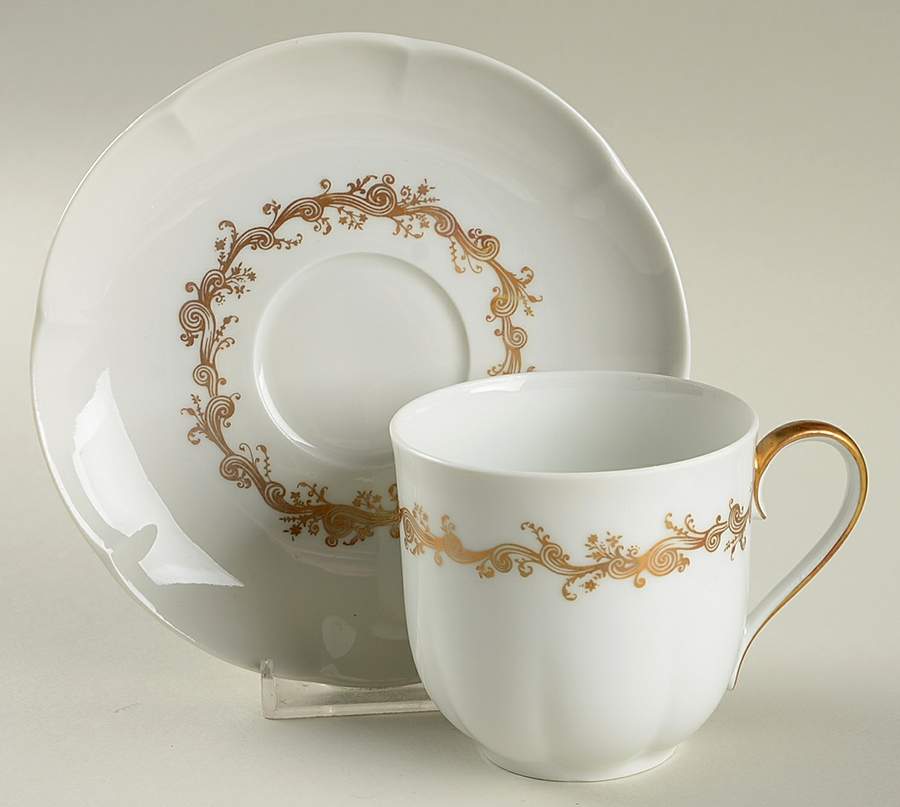 Loire Flat Cup & Saucer Set by Block-1