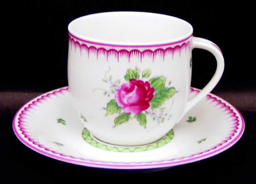 Lyric Rose Flat Cup & Saucer Set by Block-1