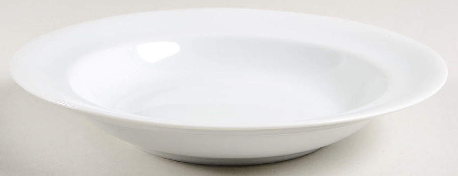 Lyric White Rim Soup Bowl by Block-1