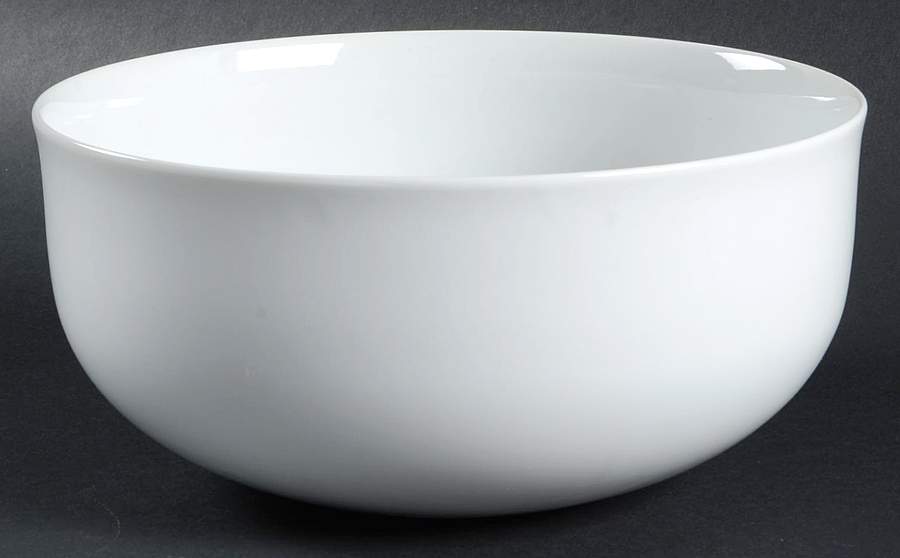 Lyric White 7" Round Vegetable Bowl by Block-1