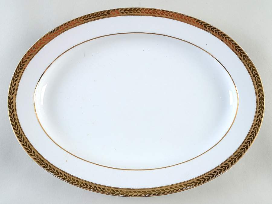 Manchester Gold 13" Oval Serving Platter by Block-1