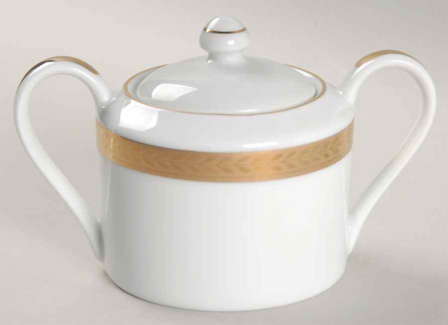 Manchester Gold Sugar Bowl & Lid by Block-1