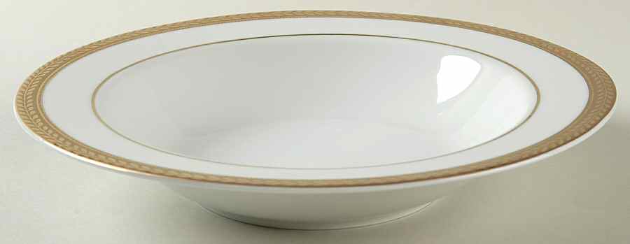 Manchester Gold Large Rim Soup Bowl by Block-1