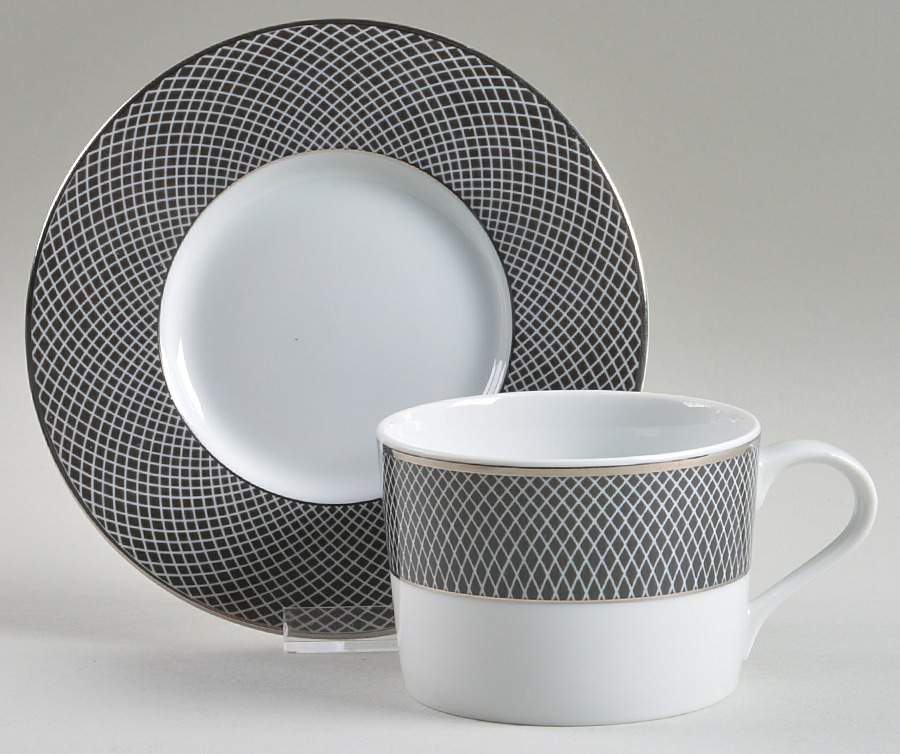 Midnight Flat Cup & Saucer Set by Block-1