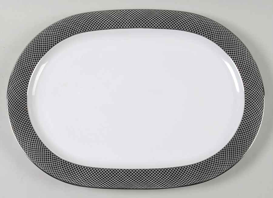 Midnight 15" Oval Serving Platter by Block-1