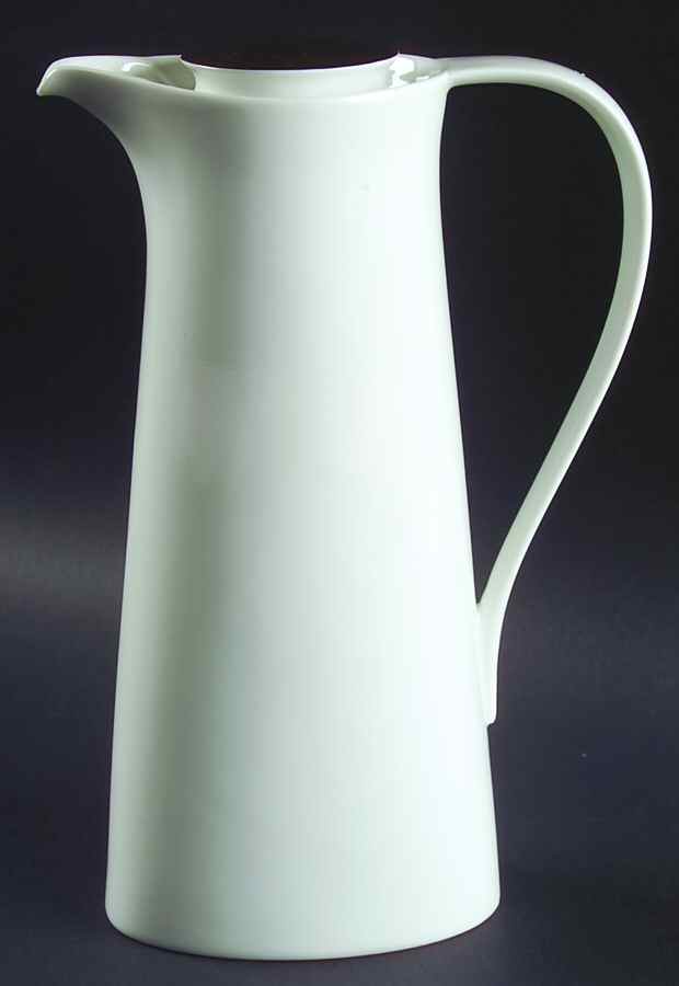 Mirage White Coffee Pot & Lid by Block-1