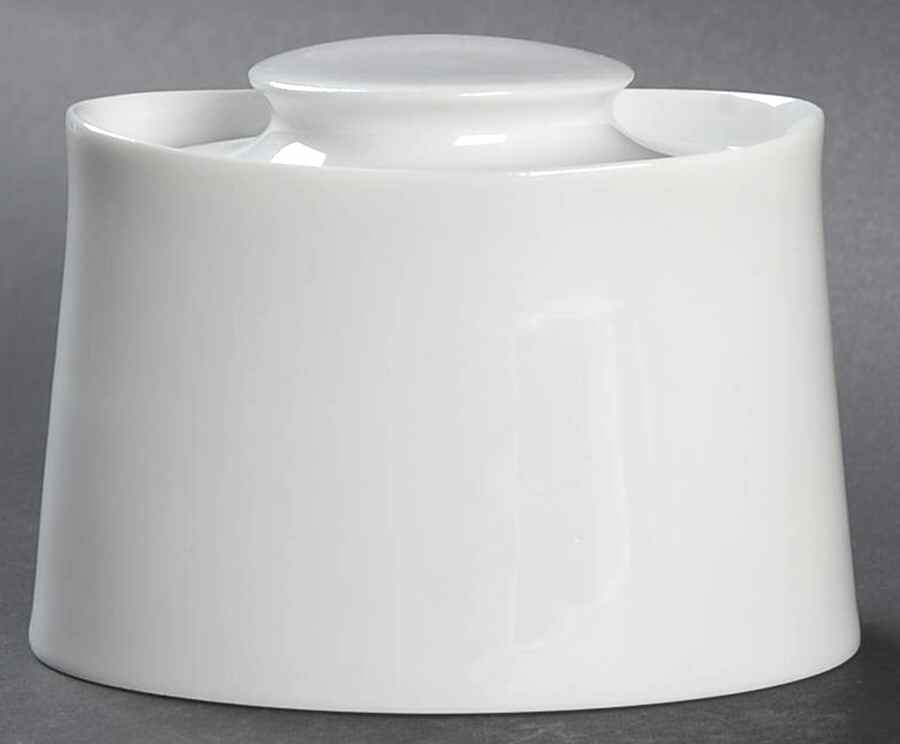 Mirage White Sugar Bowl & Lid by Block-1