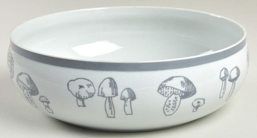 Mushrooms 8" Round Vegetable Bowl by Block-1