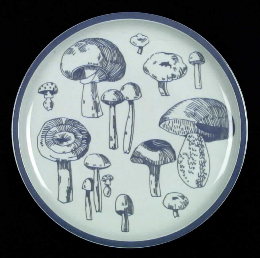 Mushrooms Dinner Plate by Block-1