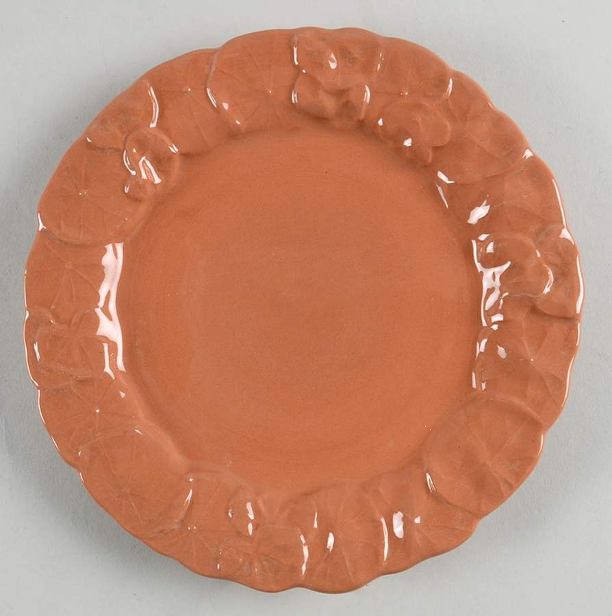 Nasturtium Terra Cotta Salad Plate by Block-1