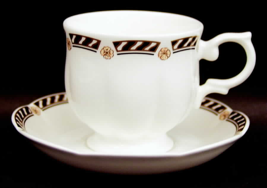 Norwich Footed Cup & Saucer Set by Block-1