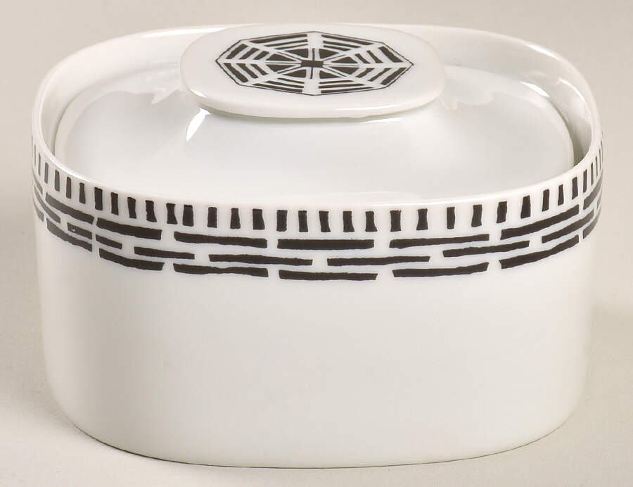 Octagon Sugar Bowl & Lid by Block-1