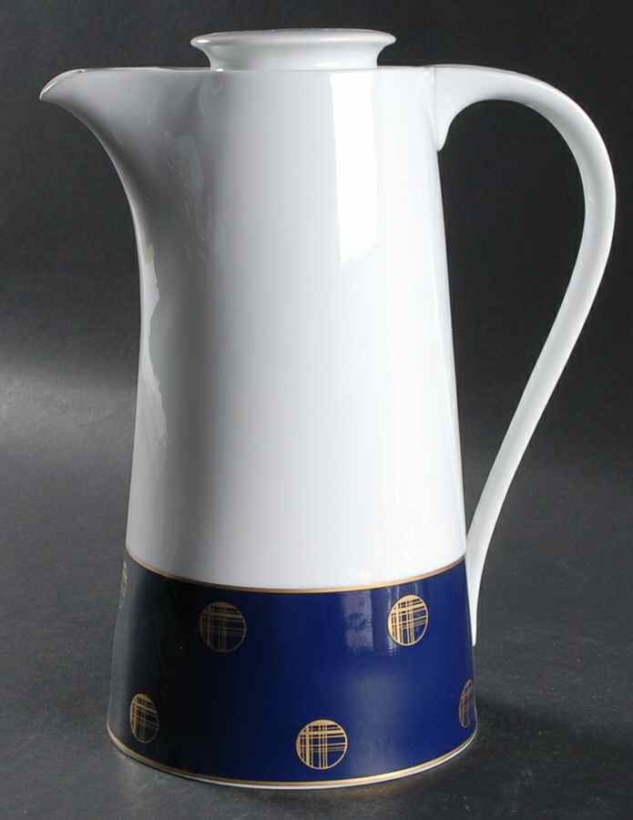 Orbit Blue Coffee Pot & Lid by Block-1