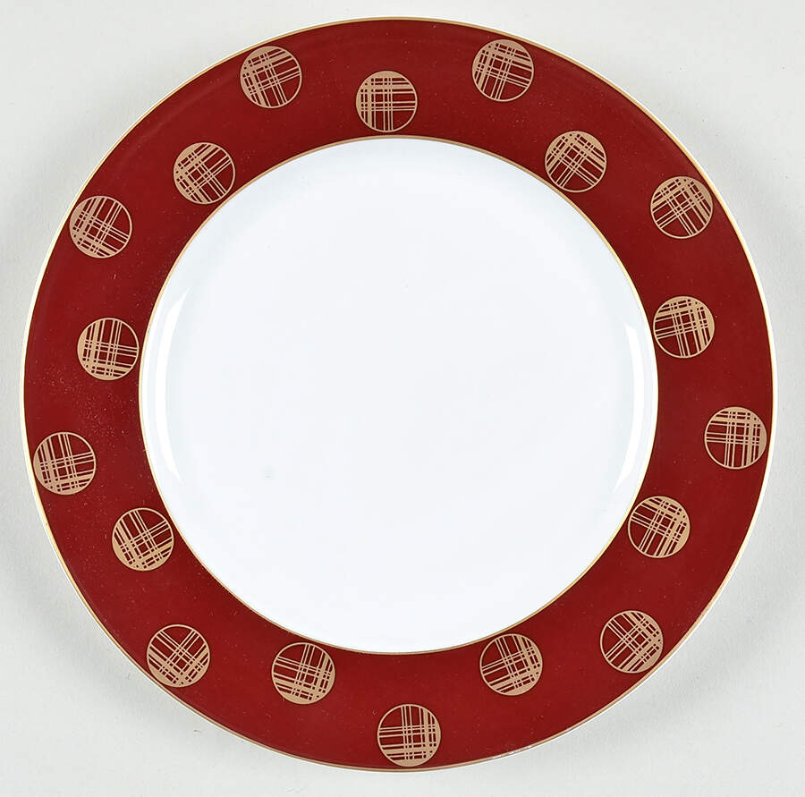 Orbit Red Salad Plate by Block-1