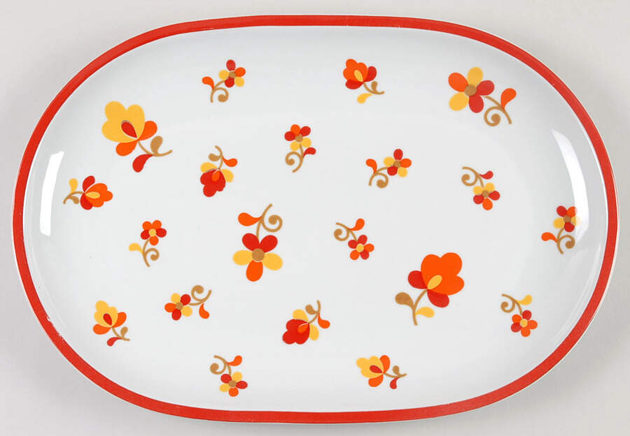 Paprika 14" Oval Serving Platter by Block-1