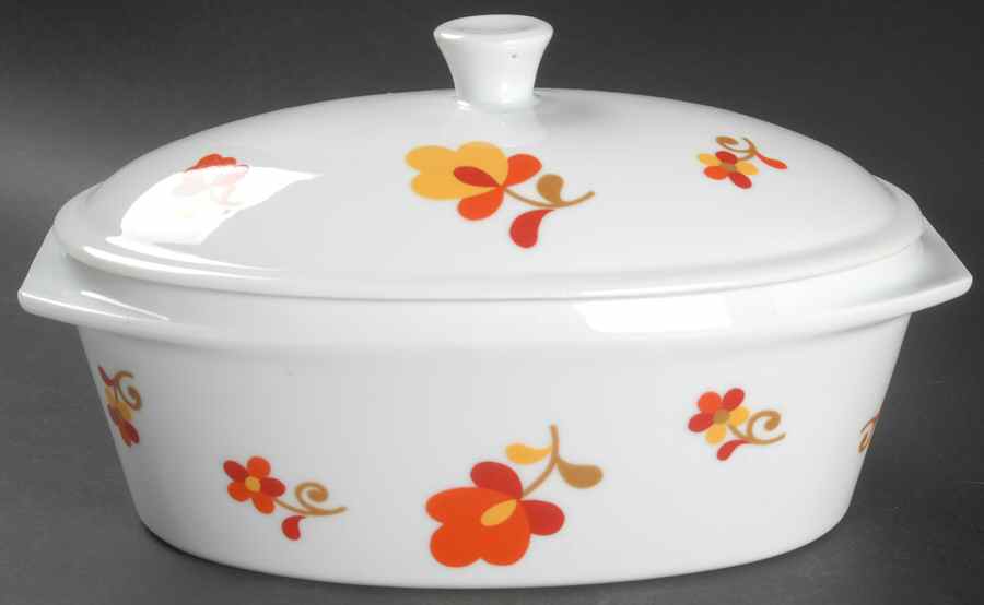 Paprika 1.5 Quart Oval Covered Casserole by Block-1