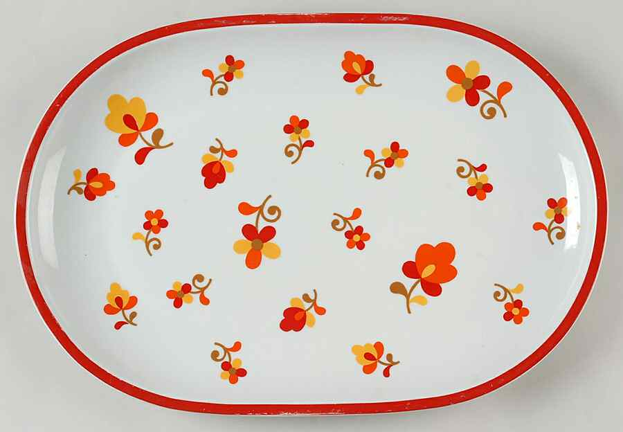 Paprika 14" Oval Serving Platter by Block-1