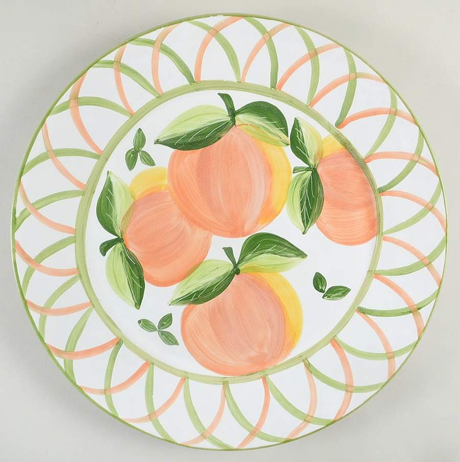 Peaches 13" Chop Plate (Round Platter) by Block-1