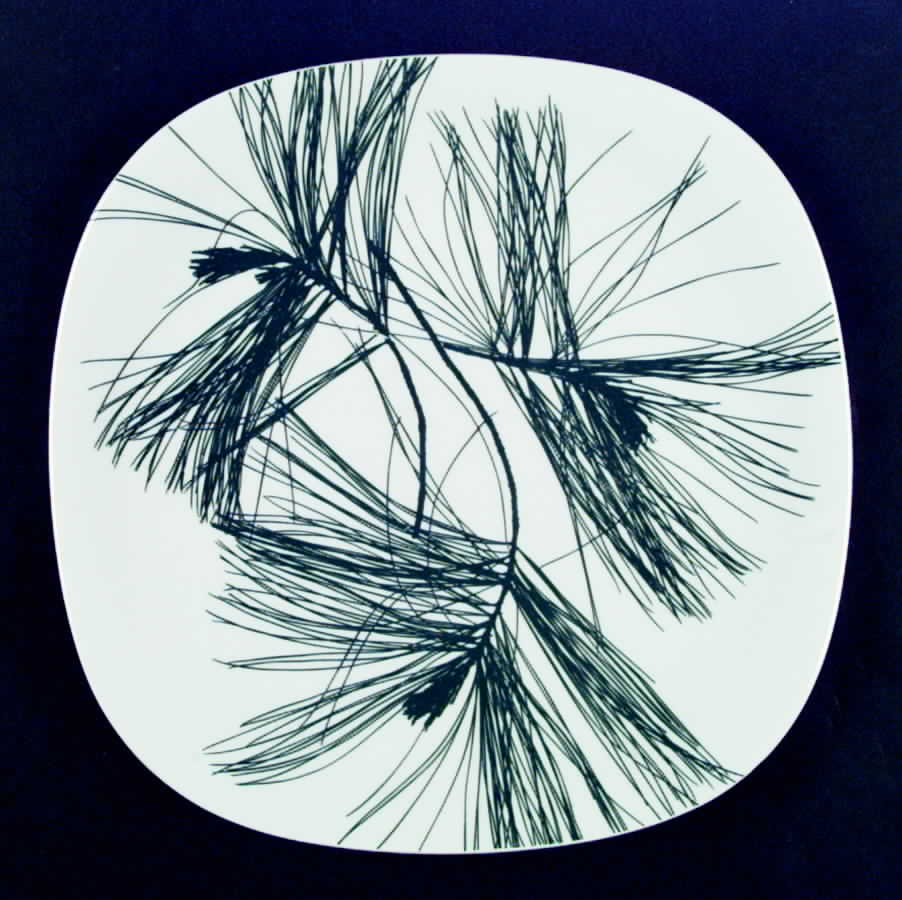 Pine Needles Dinner Plate by Block-1
