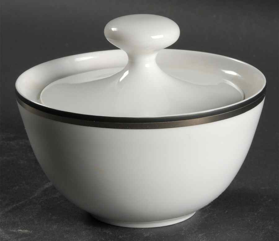 Platino Sugar Bowl & Lid by Block-1