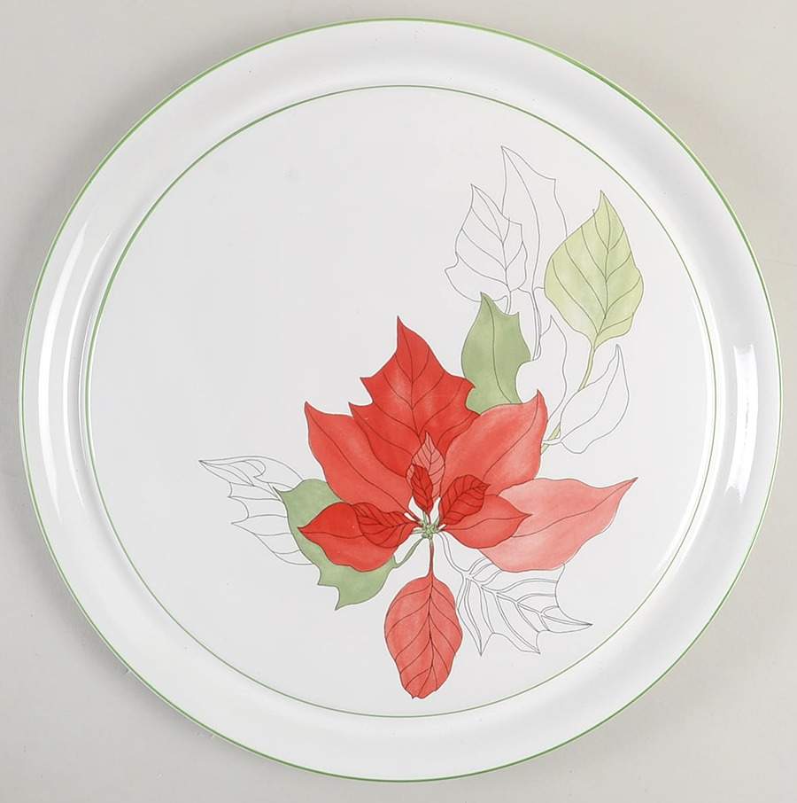 Poinsettia Cake Plate by Block-1