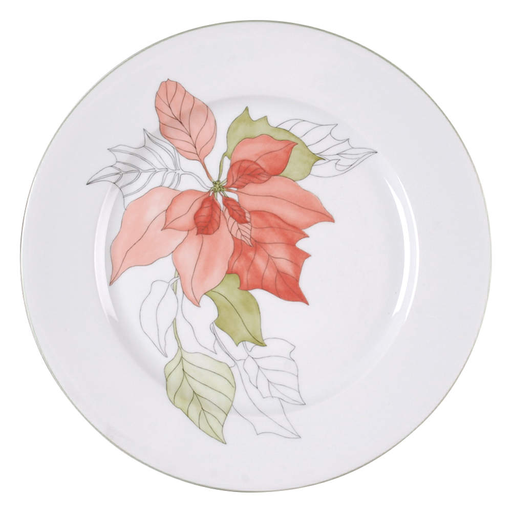 Poinsettia Dinner Plate by Block-1