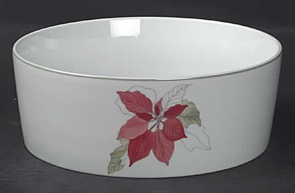 Poinsettia 10" Large Salad Serving Bowl by Block-1