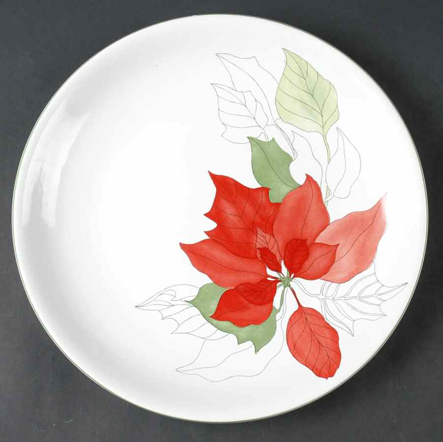 Poinsettia Cake Plate by Block-1