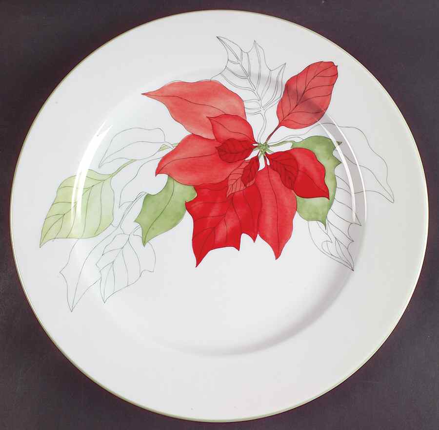 Poinsettia 12" Chop Plate (Round Platter) by Block-1