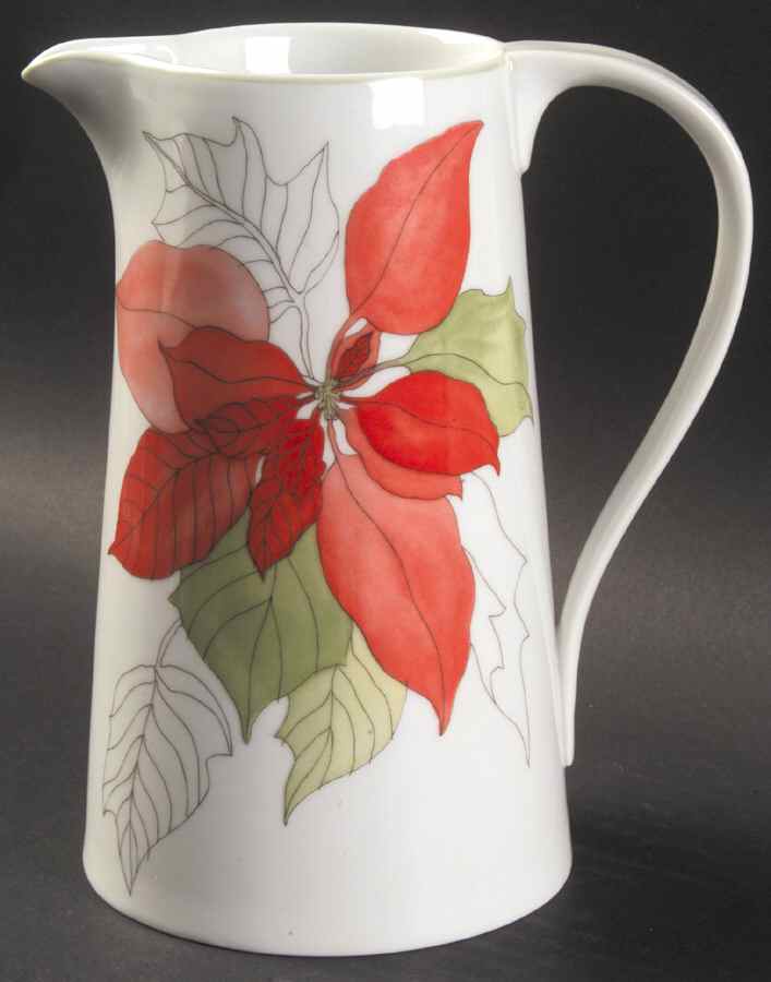 Poinsettia Mini Coffee Pot No Lid by Block-1