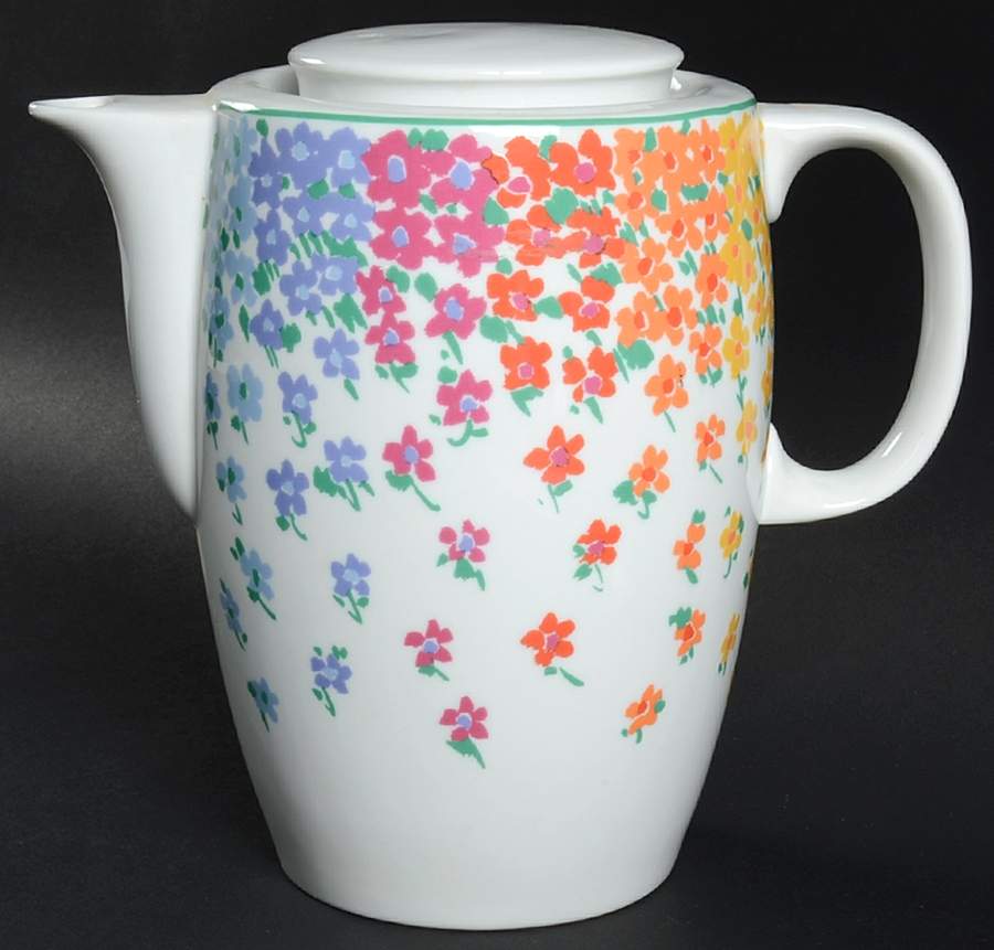 Posies Coffee Pot & Lid by Block-1