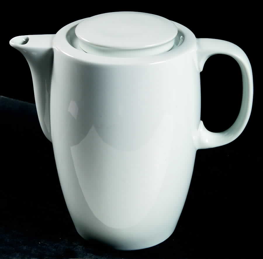 Porto White Coffee Pot & Lid by Block-1