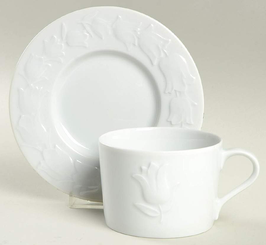 Primavera Flat Cup & Saucer Set by Block-1