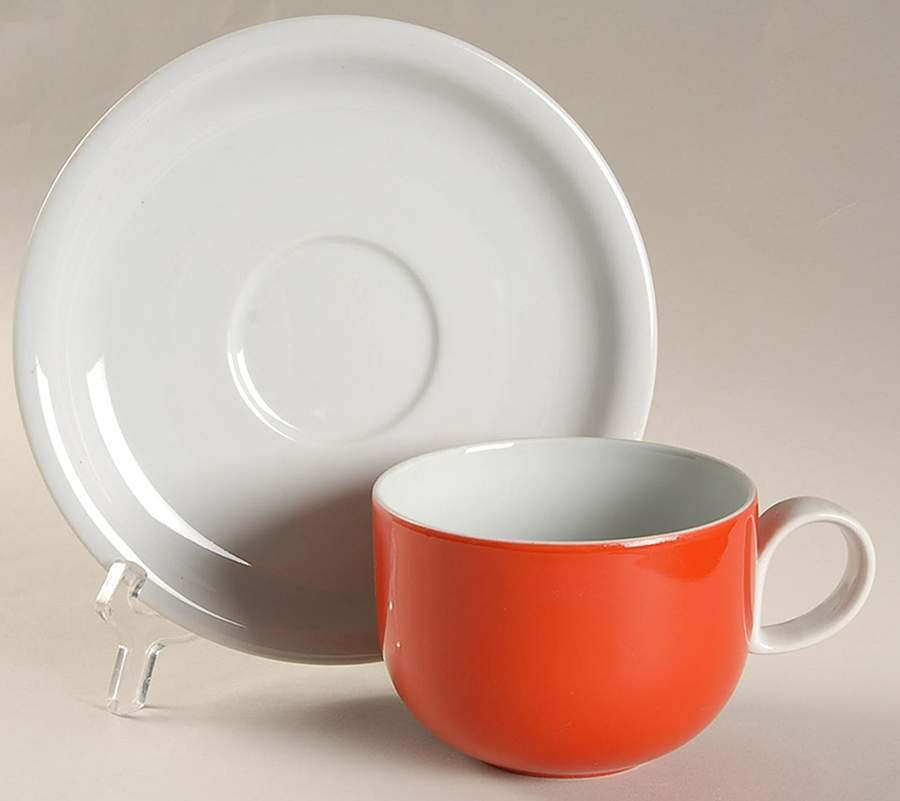 Quartet Flat Cup & Saucer Set by Block-1