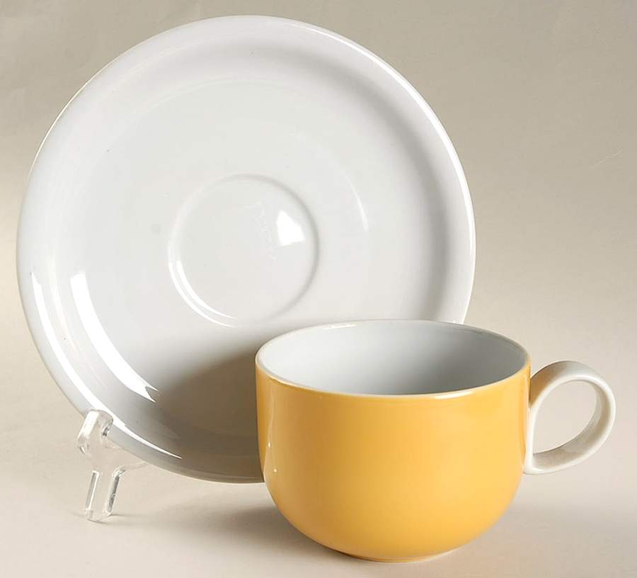 Quartet Flat Cup & Saucer Set by Block-1