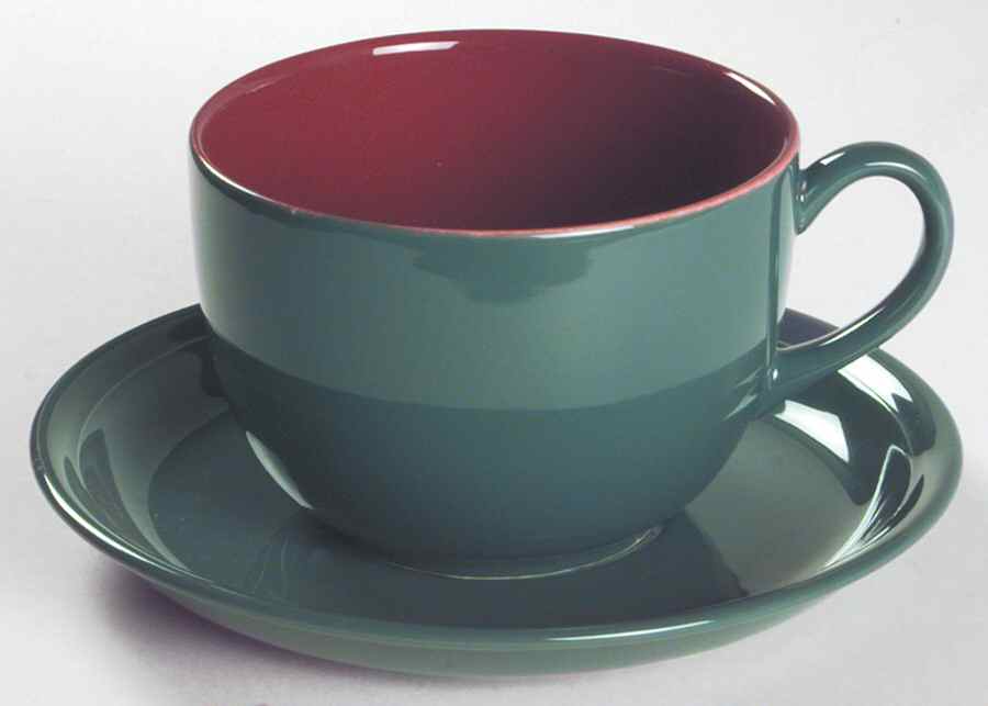 Rainbow Green Jumbo Cup & Saucer Set by Block-1
